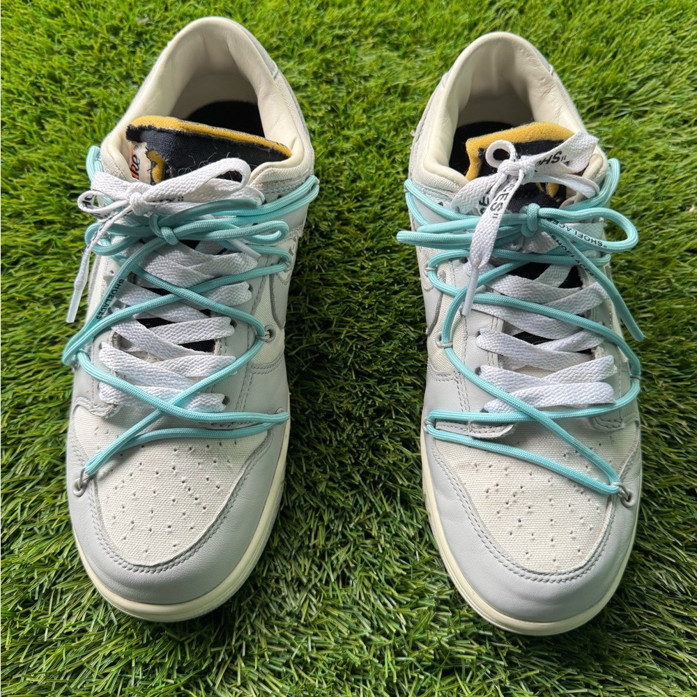 Off-White White and Blue Men's Sneakers
